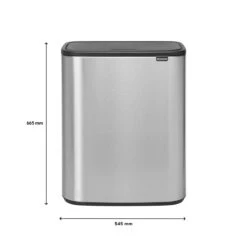 Brabantia Bo Touch Bin 2 X 30 L - Vingerafdrukvrij - Zilver