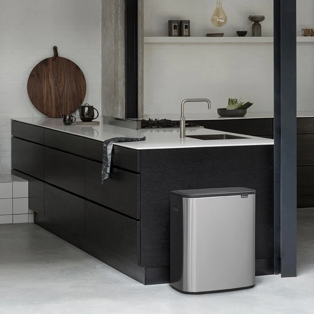Brabantia Bo Touch Bin 2 X 30 L - Vingerafdrukvrij - Zilver - Afbeelding 13