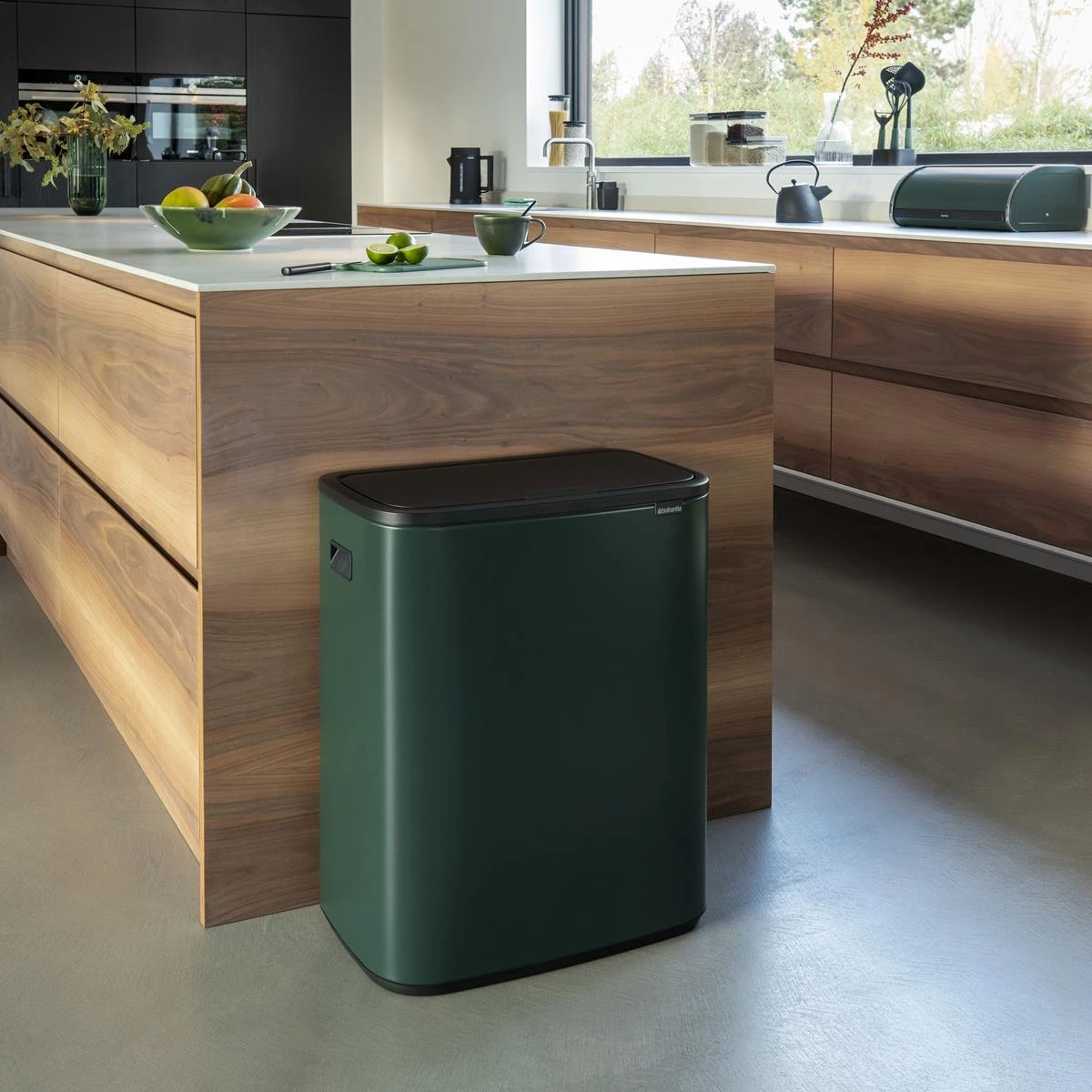 Brabantia Bo Touch Bin 2 X 30 L - Pine Green - Afbeelding 11