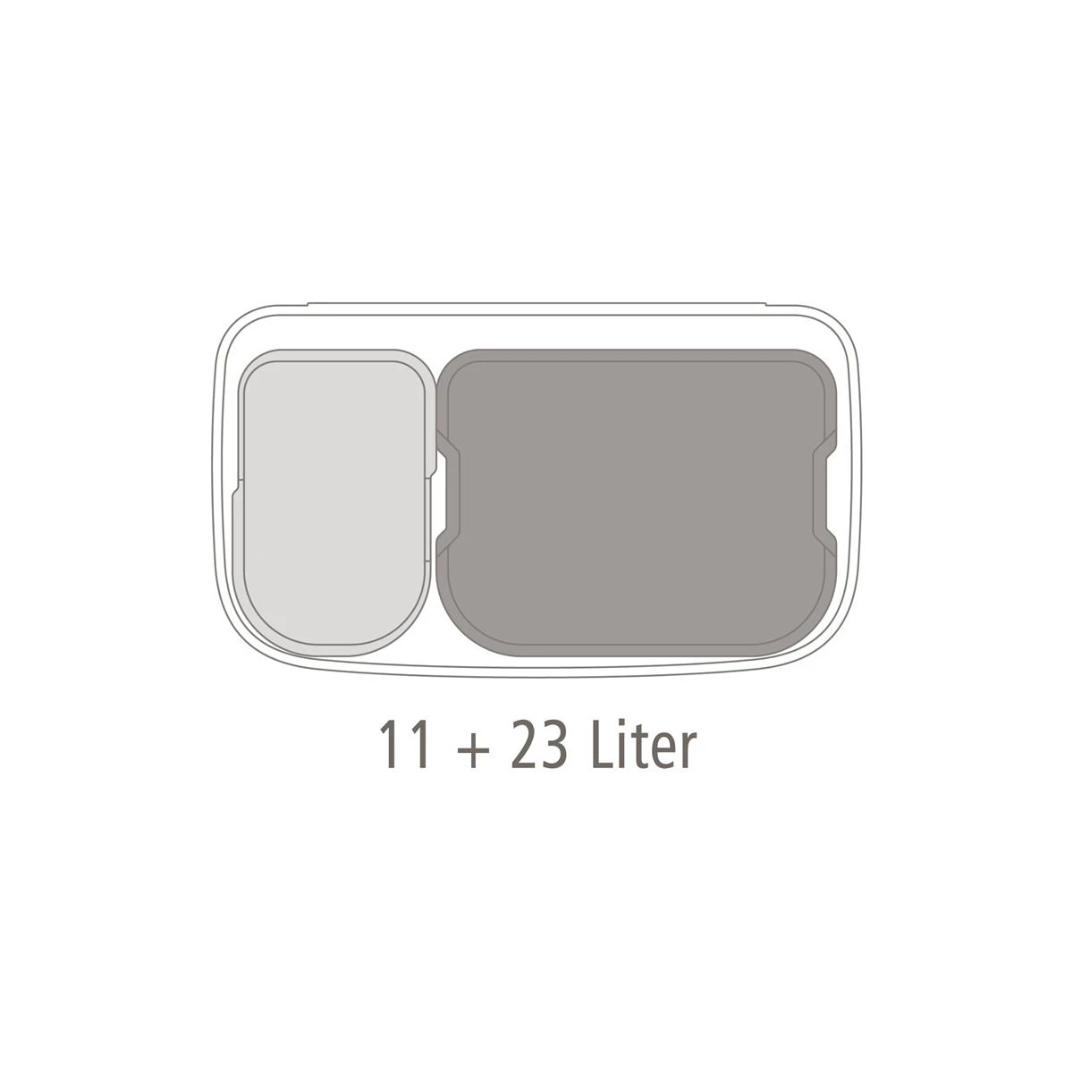 Brabantia Bo Touch Bin Afvalemmer 11 + 23 L - Mineral Cosy Brown - Afbeelding 9