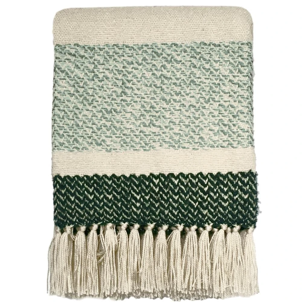 Malagoon Sahara Grainy Green Plaid 125 X 150 Cm