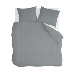 Walra Vintage Cotton Dekbedovertrek 240 X 220/240 Cm - Elephant Grey
