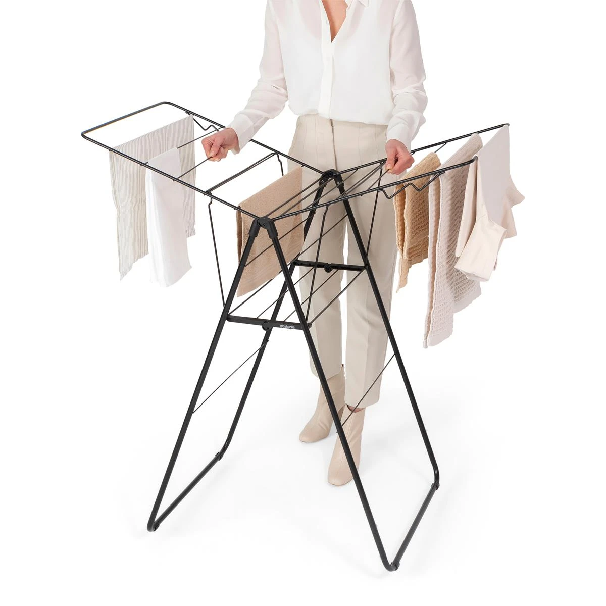 Brabantia HangOn Droogrek 15 Meter - Matt Black - Afbeelding 3