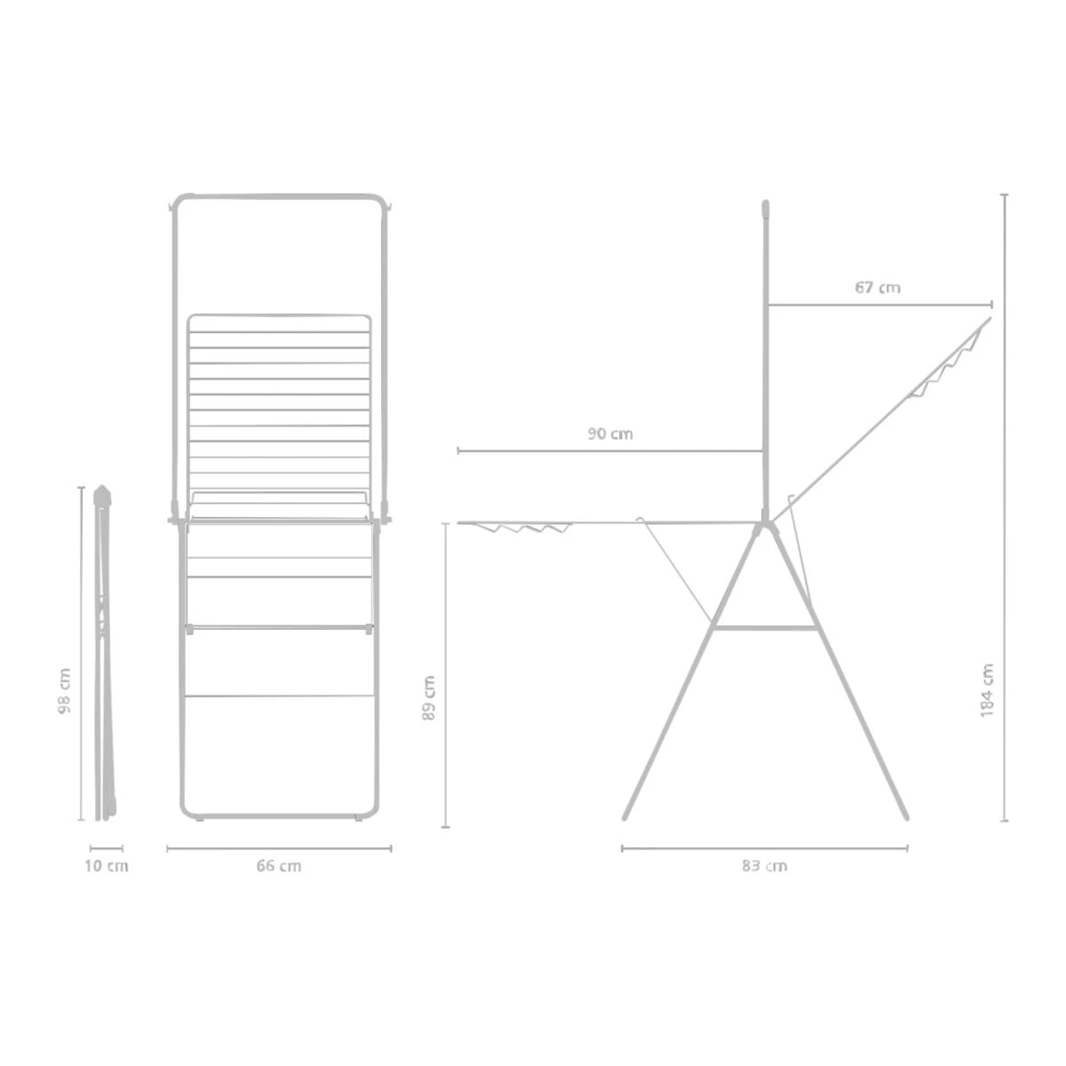 Brabantia HangOn Droogrek 25 Meter - White - Afbeelding 16