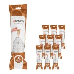 Brabantia Type X PerfectFit Jaarverpakking Afvalzak 10-12 Liter - 200 Stuks