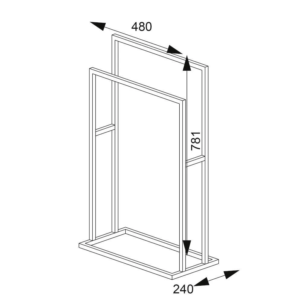 Sealskin Carré Handdoekrek - Zwart - Afbeelding 6