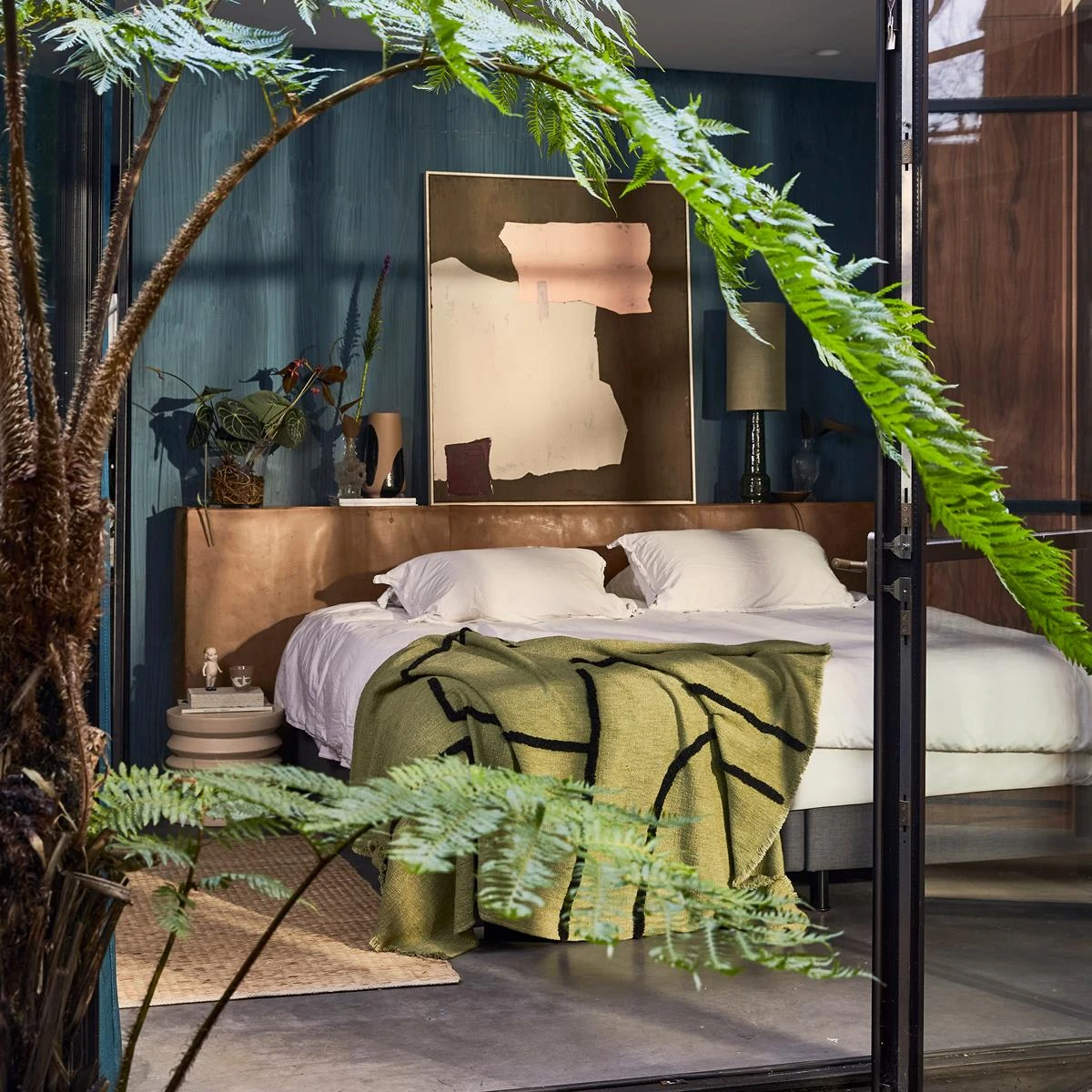 HKliving Plaid 130 X 170 Cm - Pistachio - Afbeelding 6