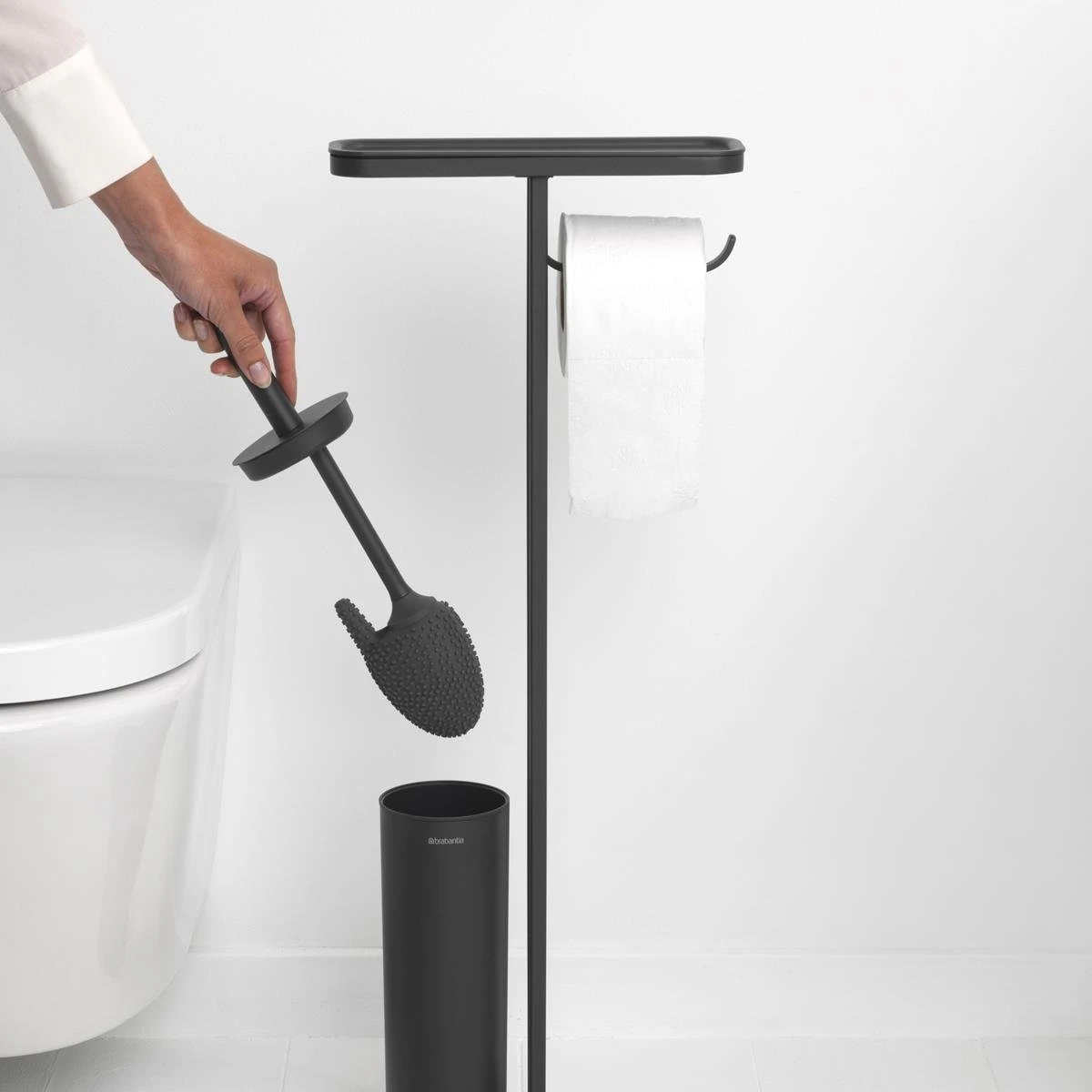 Brabantia MindSet Toiletbutler - Mineral Infinite Grey - Afbeelding 7