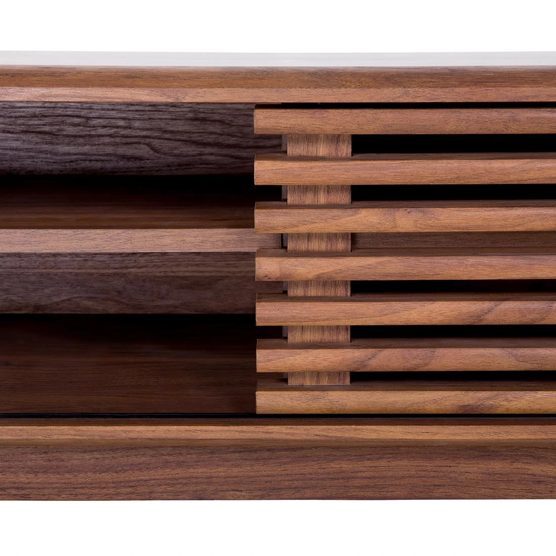 Beliani - TOLEDO - TV-meubel - Donkere Houtkleur - MDF - Afbeelding 8