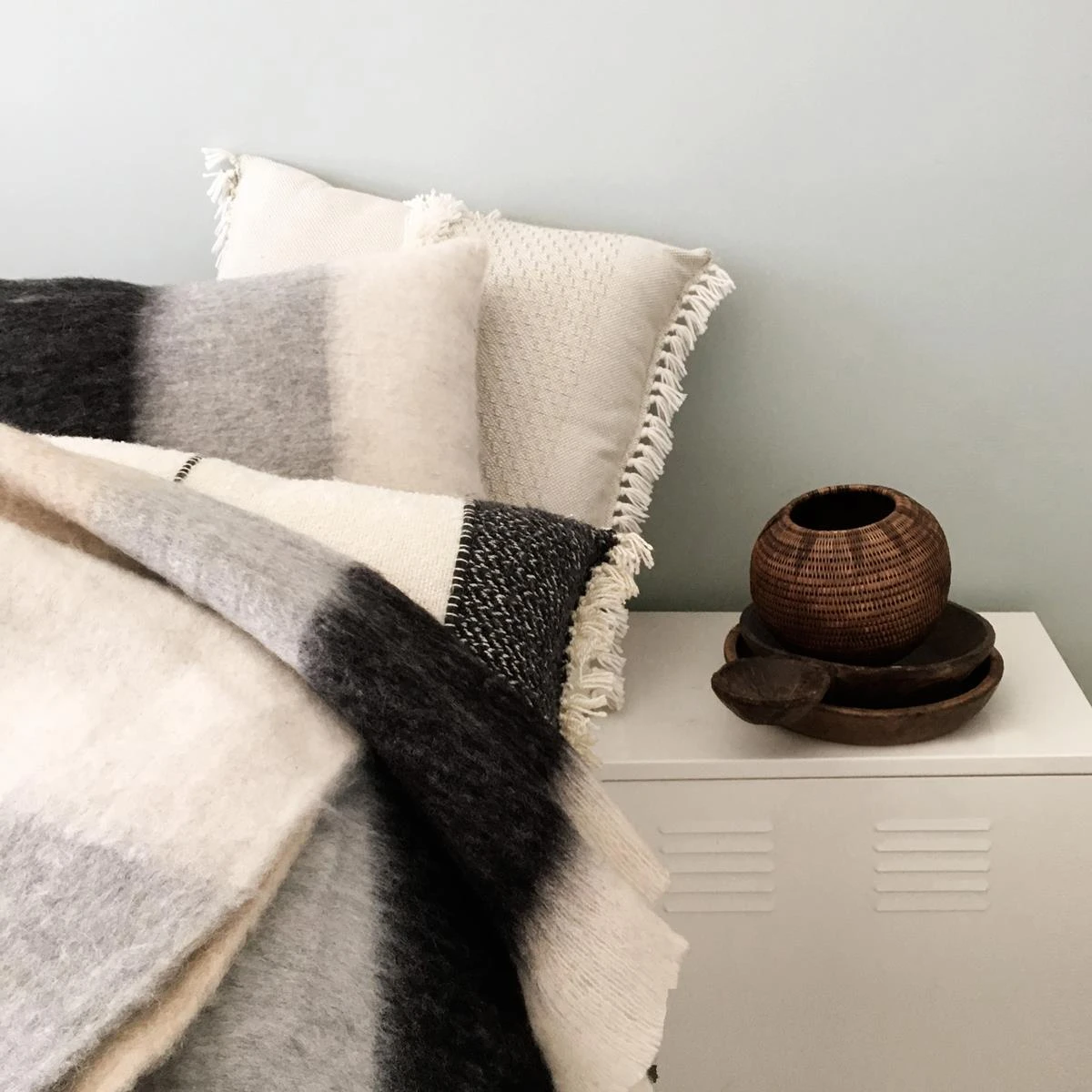 Malagoon Black Mohair Plaid 125 X 150 Cm - Afbeelding 5