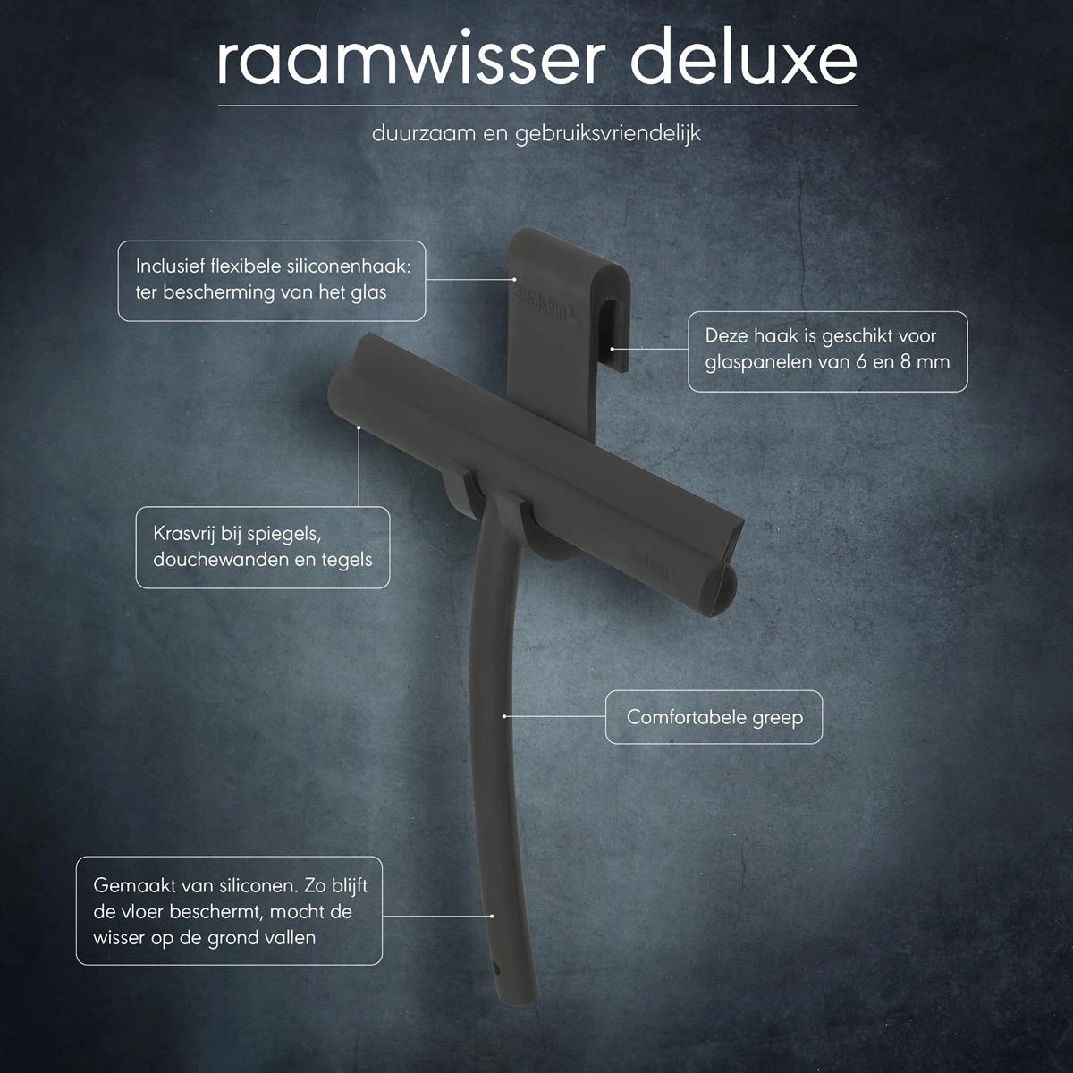 Sealskin Deluxe Raamwisser Inclusief Flexibele Glashaak - Afbeelding 6