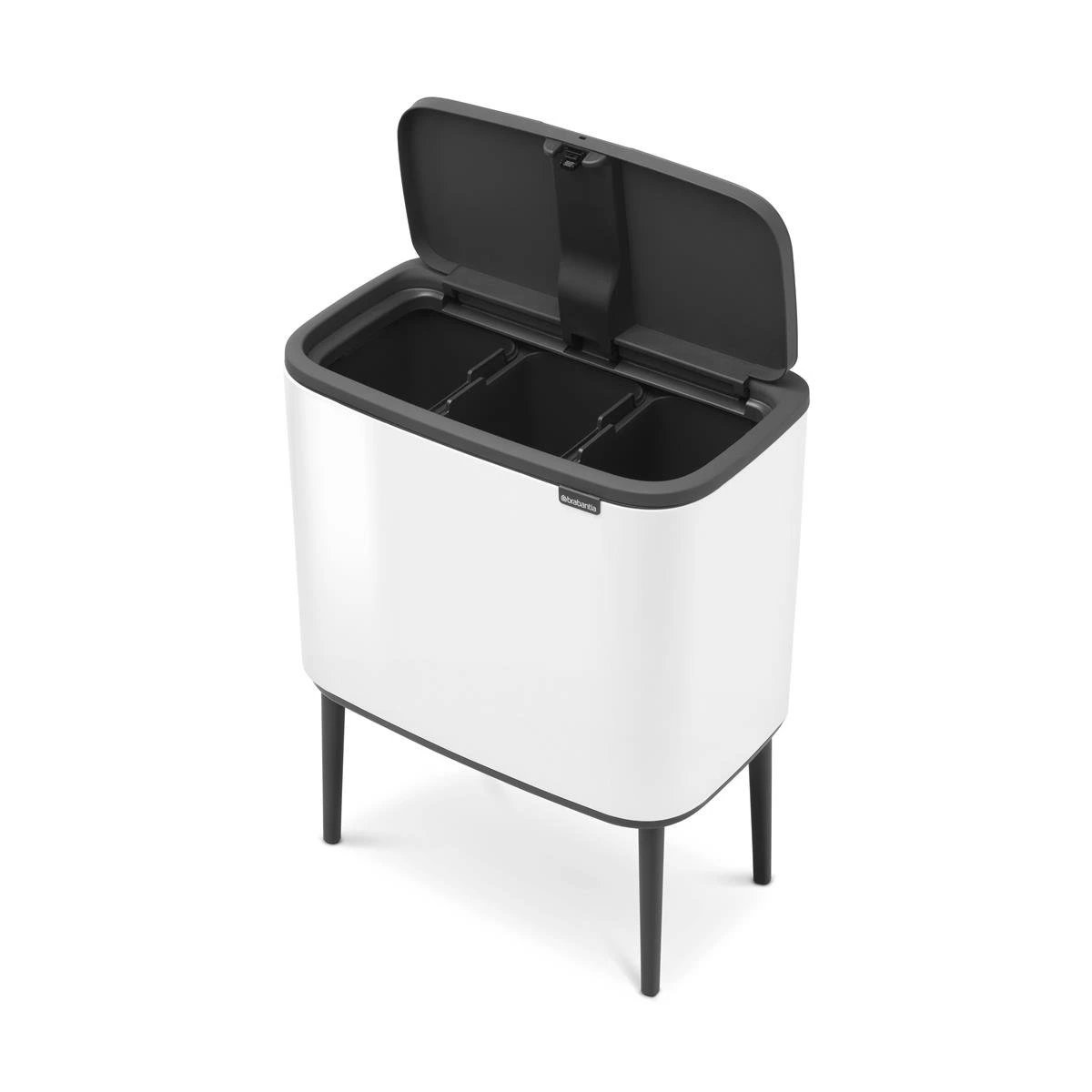 Brabantia Bo Touch Bin Afvalemmer 3 X 11 L - Wit - Afbeelding 8