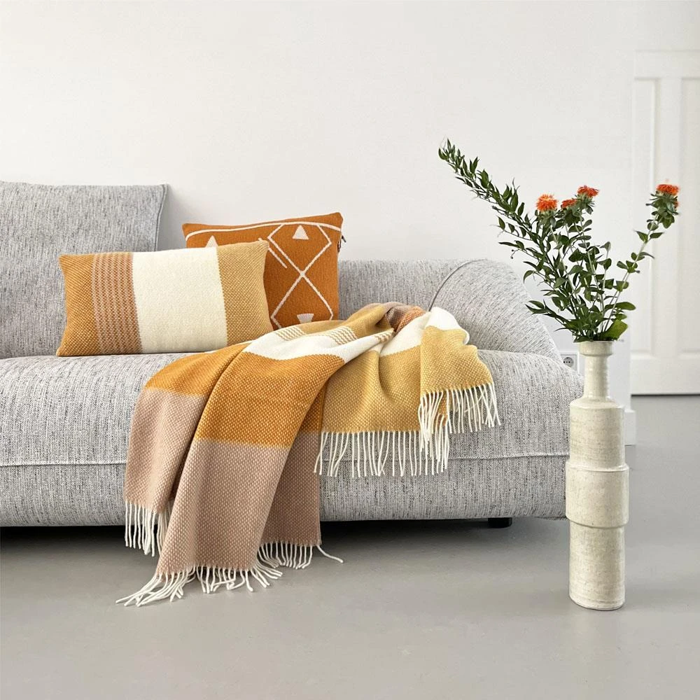 Malagoon Festivity Wool Plaid - Yellow - Afbeelding 2