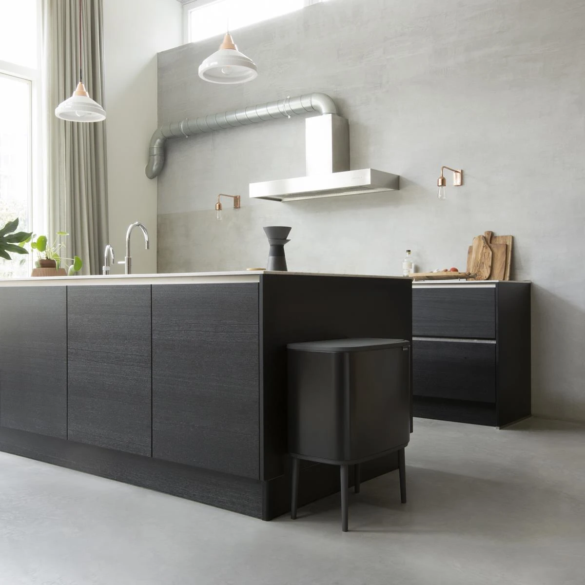 Brabantia Bo Touch Bin Afvalemmer 3 X 11 L - Zwart - Afbeelding 15