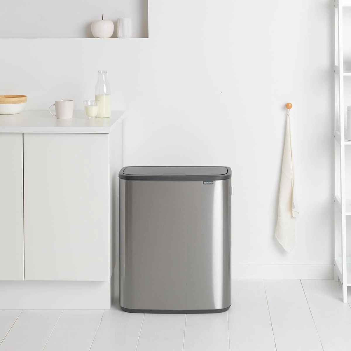 Brabantia Bo Touch Bin 2 X 30 L - Vingerafdrukvrij - Zilver - Afbeelding 17