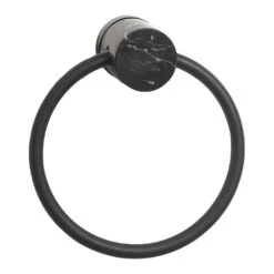 Aquanova Nero Handdoekring - Zwart