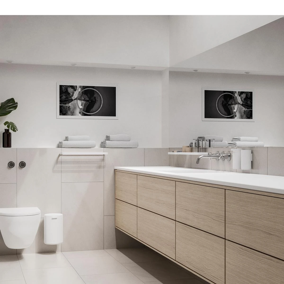 Zone Denmark Rim Toiletrolhouder - Wit - Afbeelding 2