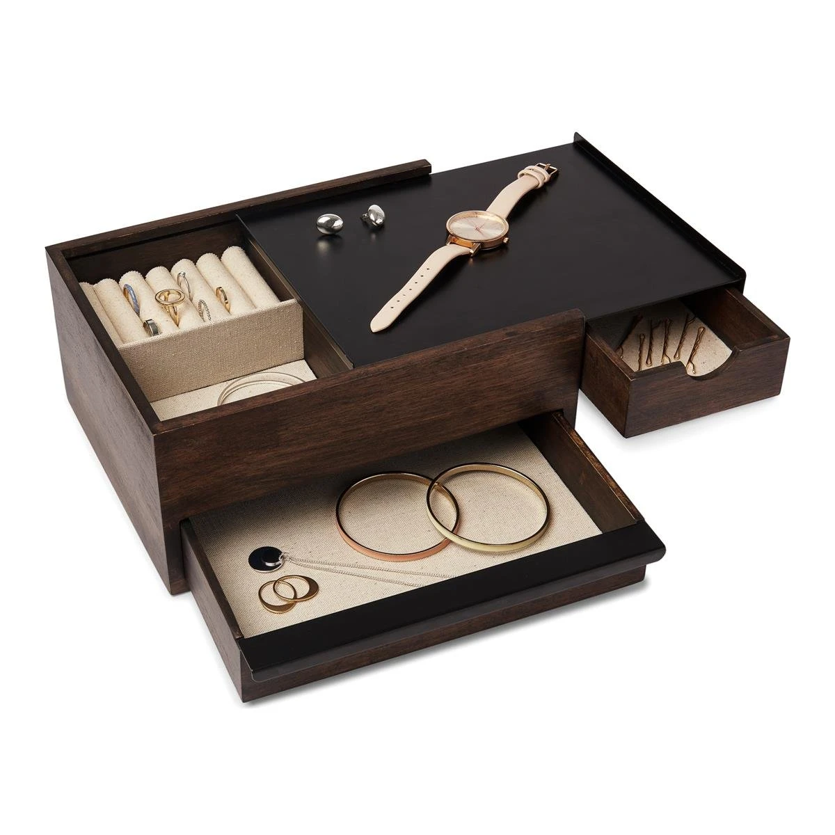 Umbra Stowit Sieradendoos - Walnut - Afbeelding 6