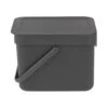 Brabantia Sort & Go Afvalemmer 6 L - Donkergrijs