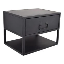 LOFT42 Djax Nachtkastje Industrieel - Zwevend - Zwart