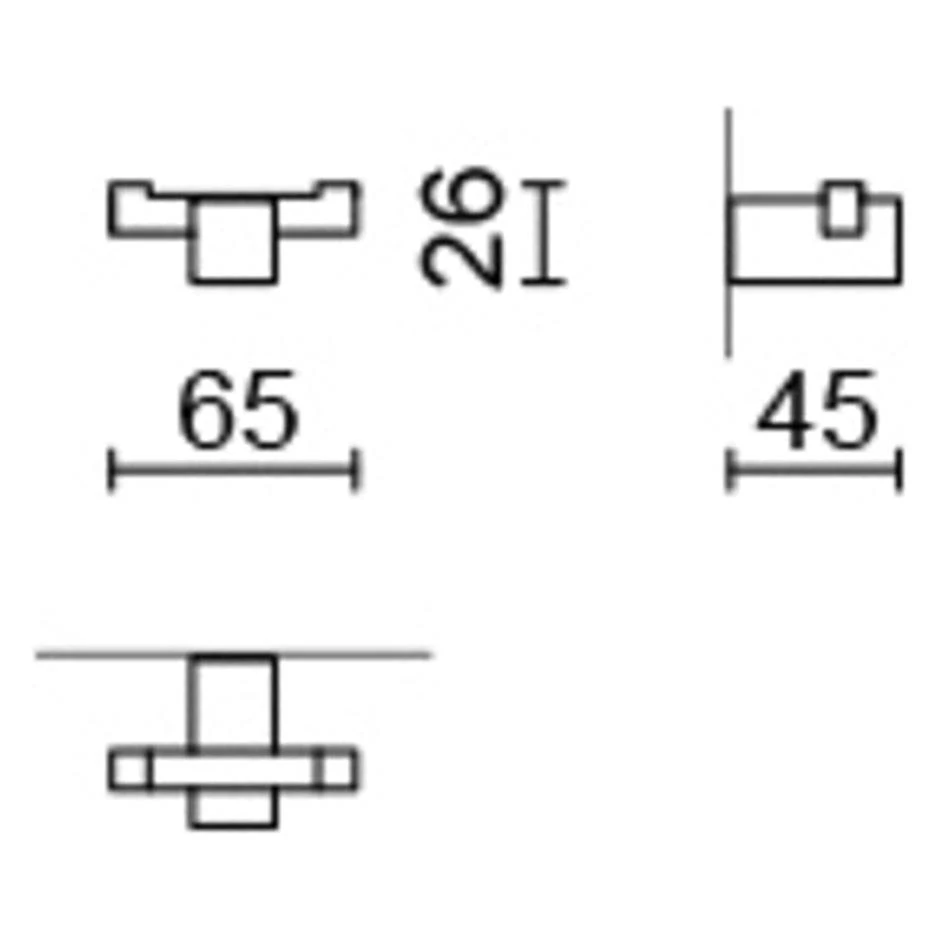 Zack Carvo Dubbele Handdoekhaak - Afbeelding 3