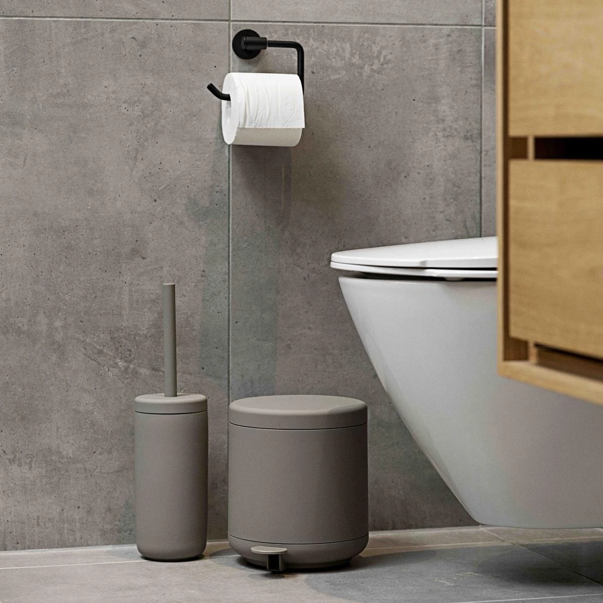 Zone Denmark Ume Toiletborstel - Taupe - Afbeelding 2