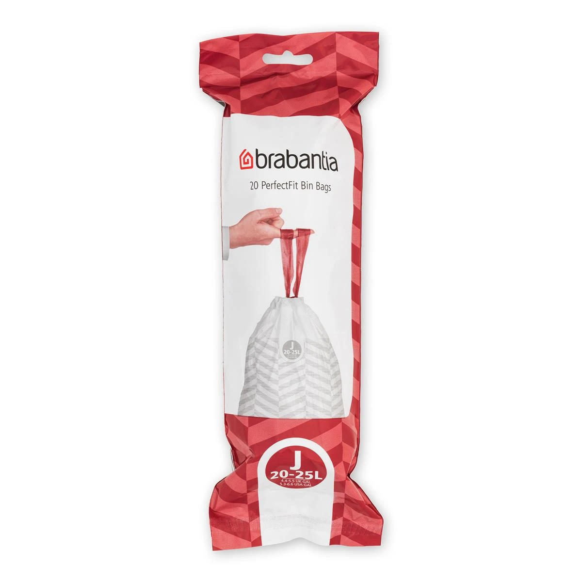 Brabantia Type J PerfectFit Jaarverpakking Afvalzak 20-25 Liter - 120 Stuks - Afbeelding 3