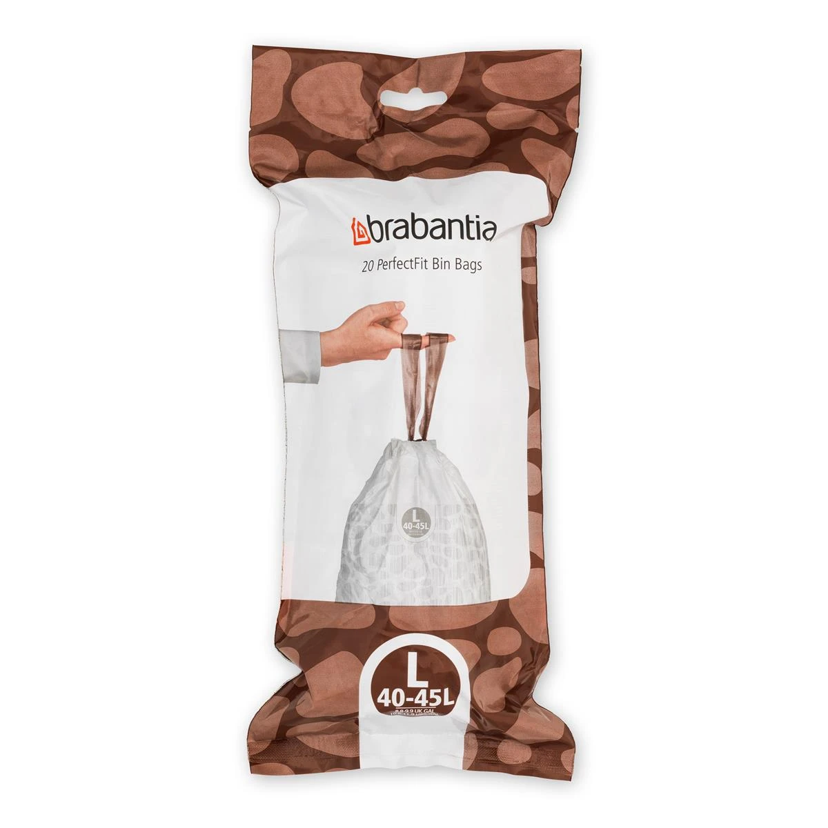 Brabantia Type L PerfectFit Jaarverpakking Afvalzak 40-45 Liter - 120 Stuks - Afbeelding 3