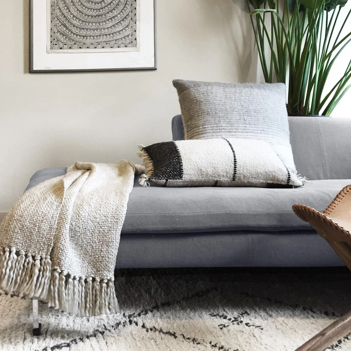 Malagoon Sahara Offwhite Plaid 125 X 150 Cm - Afbeelding 7