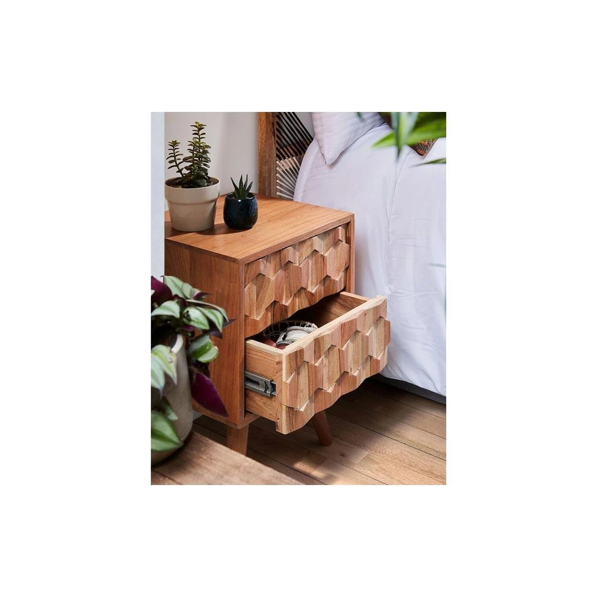 Kave Home - Khaleesi Nachtkastje 40 X 55 Cm - Afbeelding 2