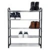 QUVIO Schoenenrek Metaal Met Zwarte Zijkant - 5 Laags