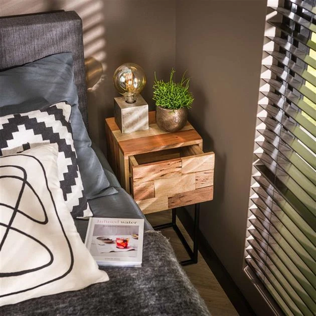 Hoyz - Nachtkastje XS Mill | Massief Acacia - Afbeelding 3