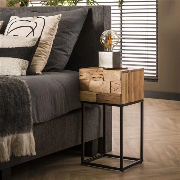 Hoyz - Nachtkastje XS Mill | Massief Acacia - Afbeelding 4