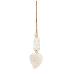 Bazar Bizar - De Leaf & Shell Hangdecoratie - Wit
