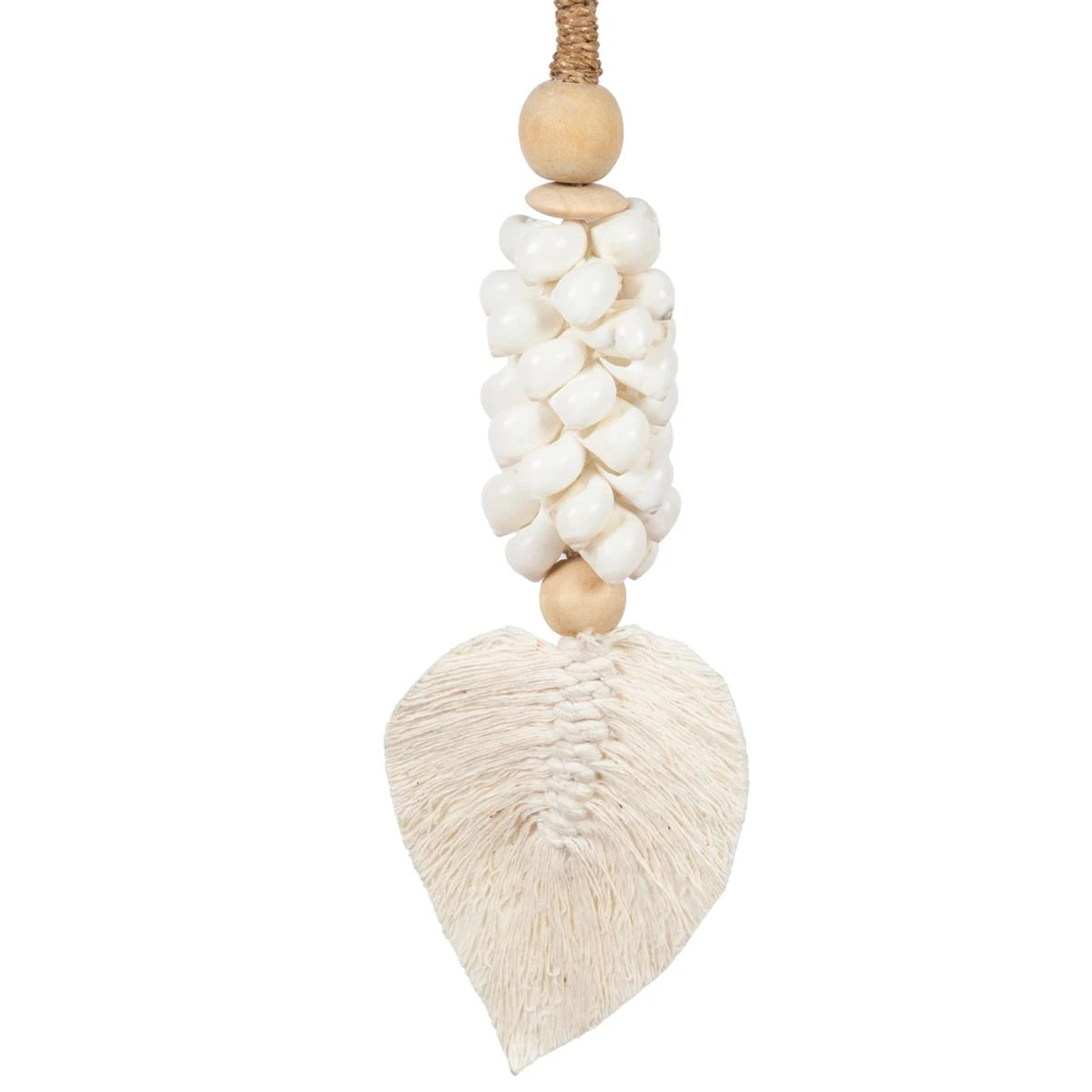 Bazar Bizar - De Leaf & Shell Hangdecoratie - Wit - Afbeelding 4