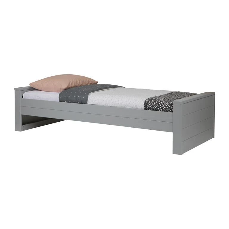 Woood Dennis Bed 90 X 200 Cm - Grijs - Afbeelding 2