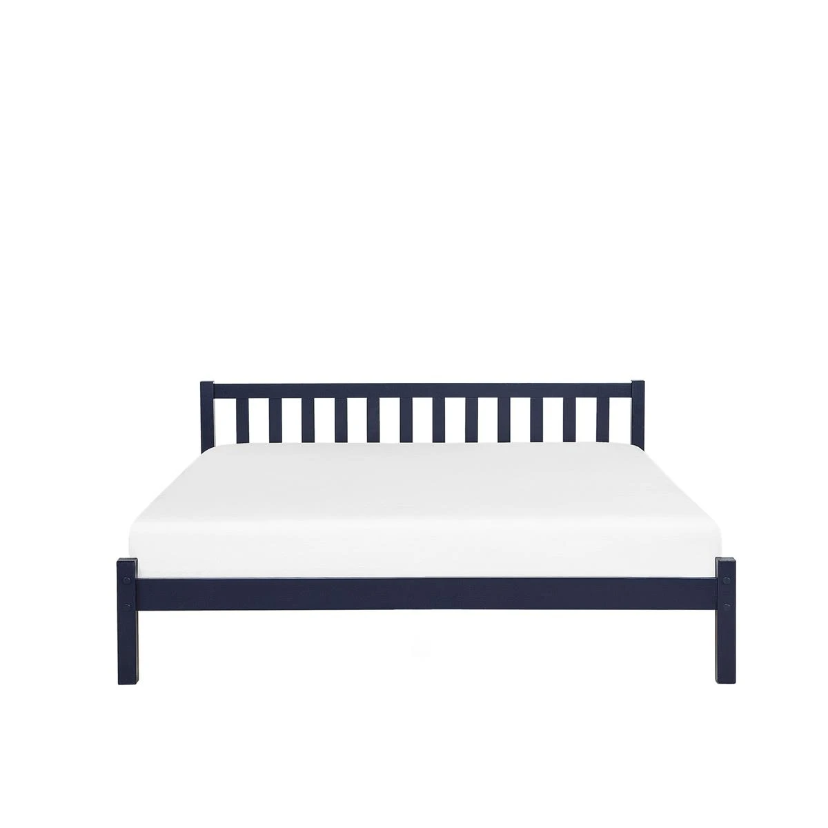 Beliani-FLORAC -Tweepersoonsbed-Blauw-140 X 200 Cm-Dennenhout - Afbeelding 4