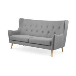 Lisomme Kim 3 Zitsbank Lichtgrijs - 201 Cm