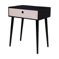 Artichok Elise Houten Nachtkastje Zwart