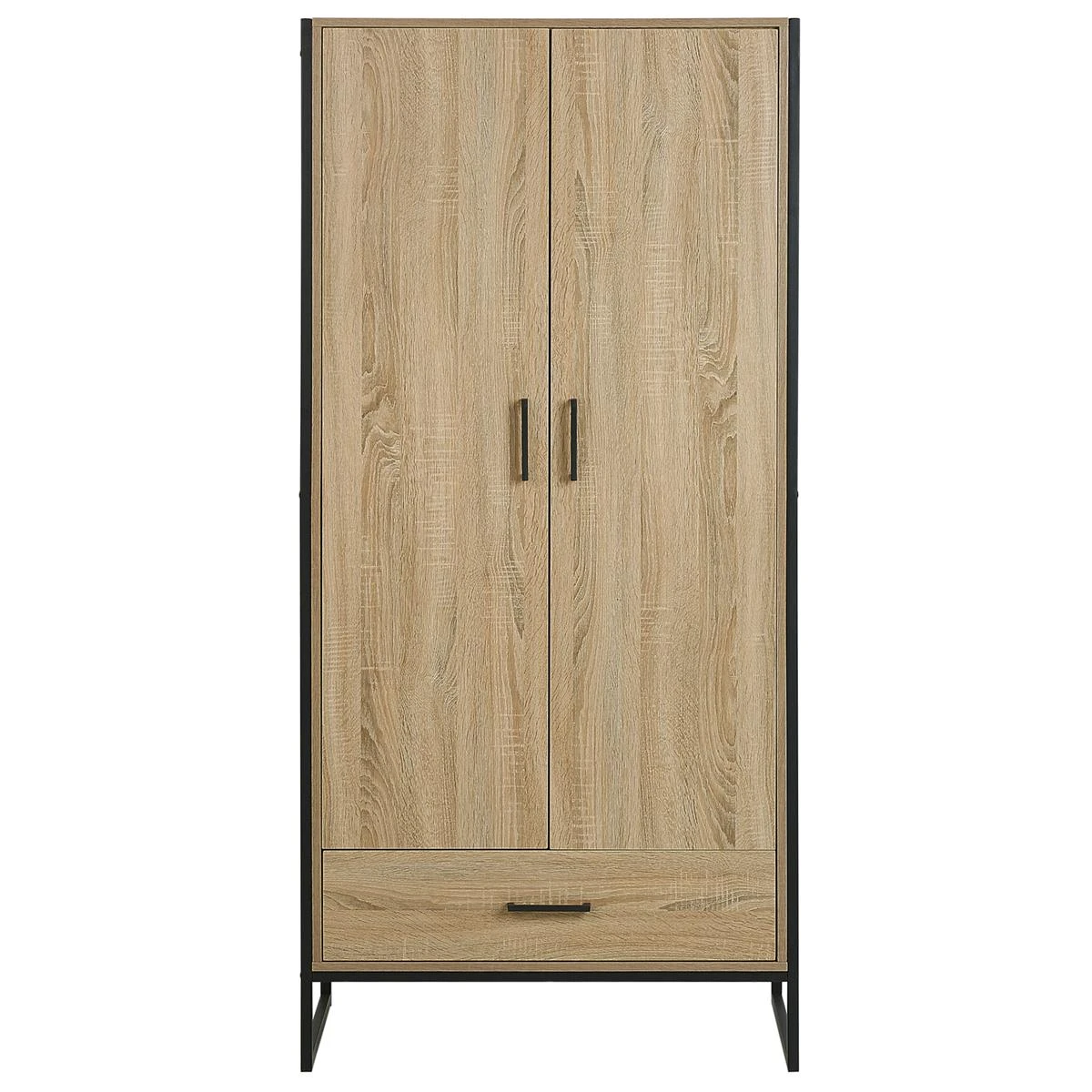 Beliani - SCHWEDT - Wandkast - Lichte Houtkleur - Vezelplaat - Afbeelding 5