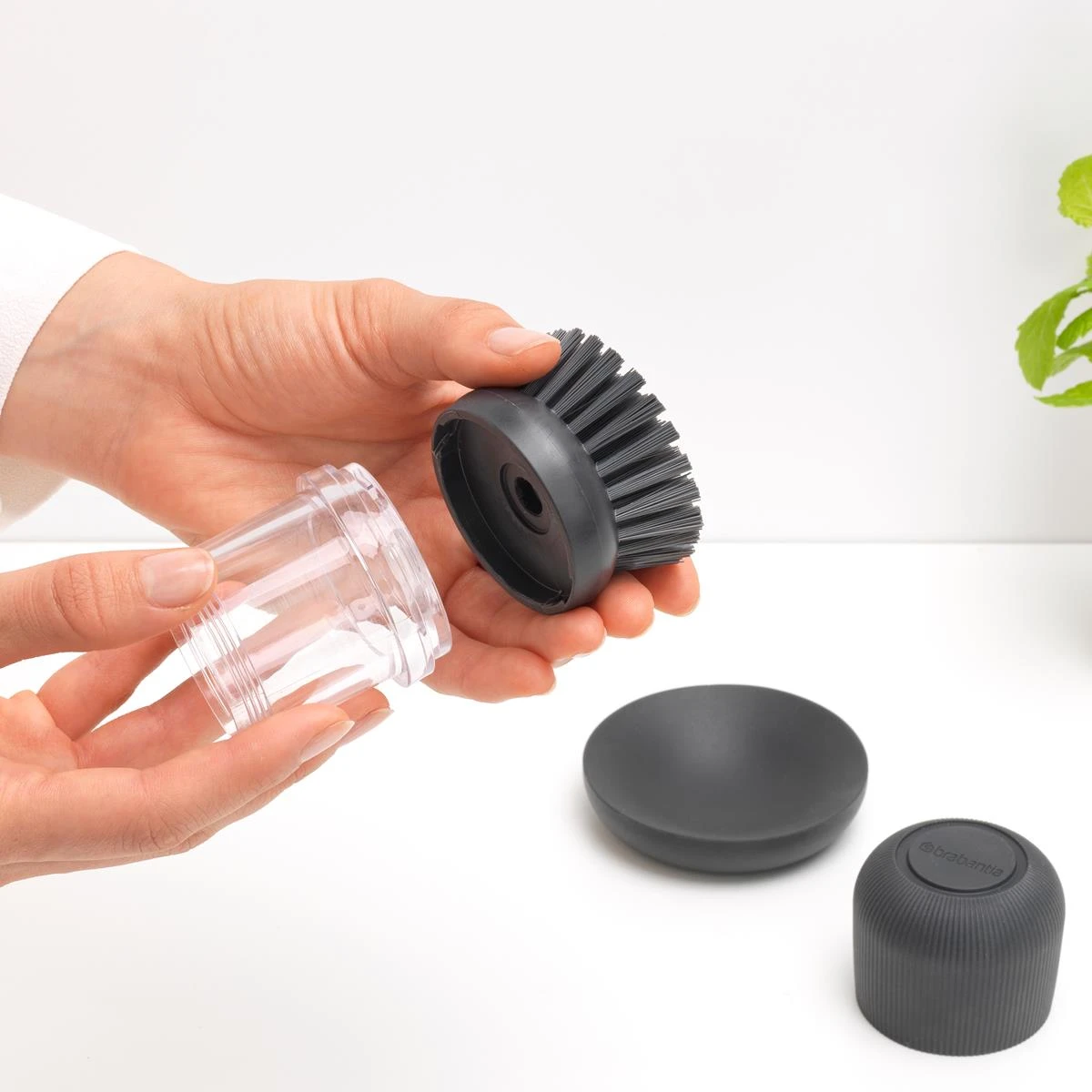 Brabantia Sink Side Afwasborstel Met Zeepreservoir - Afbeelding 8