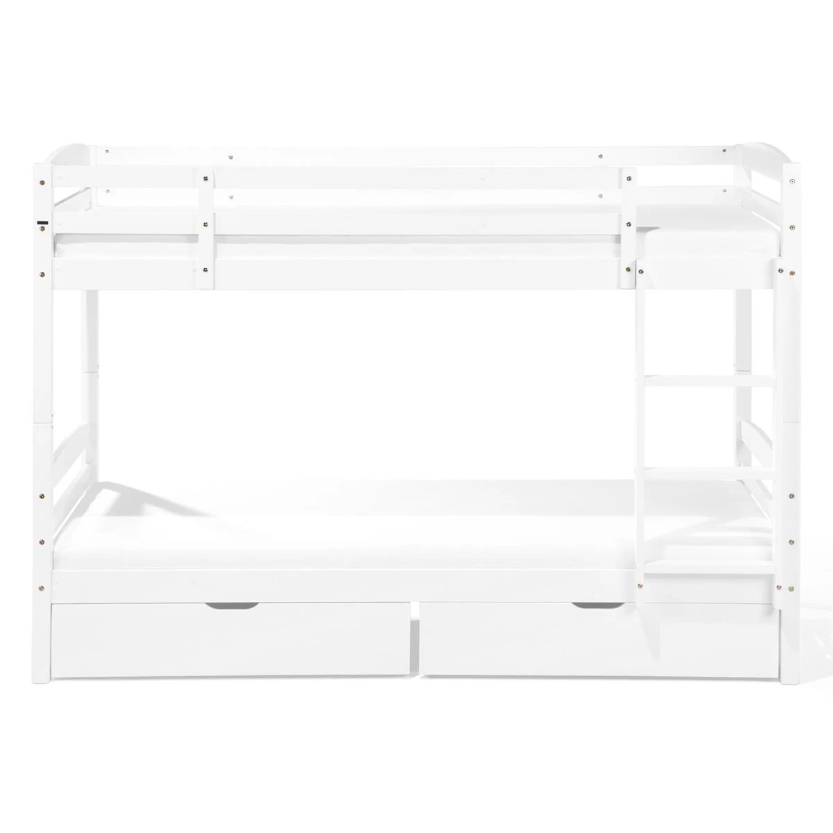 Beliani-REGAT -Stapelbed Met Opbergruimte-Wit-90 X 200 Cm-Dennenhout - Afbeelding 5