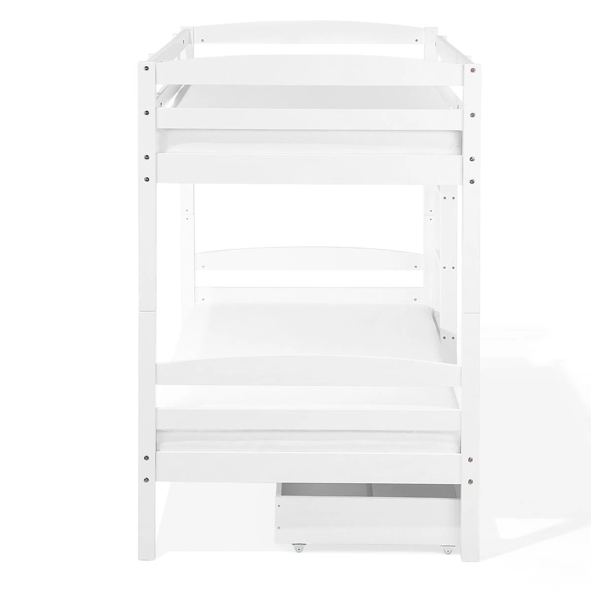 Beliani-REGAT -Stapelbed Met Opbergruimte-Wit-90 X 200 Cm-Dennenhout - Afbeelding 6