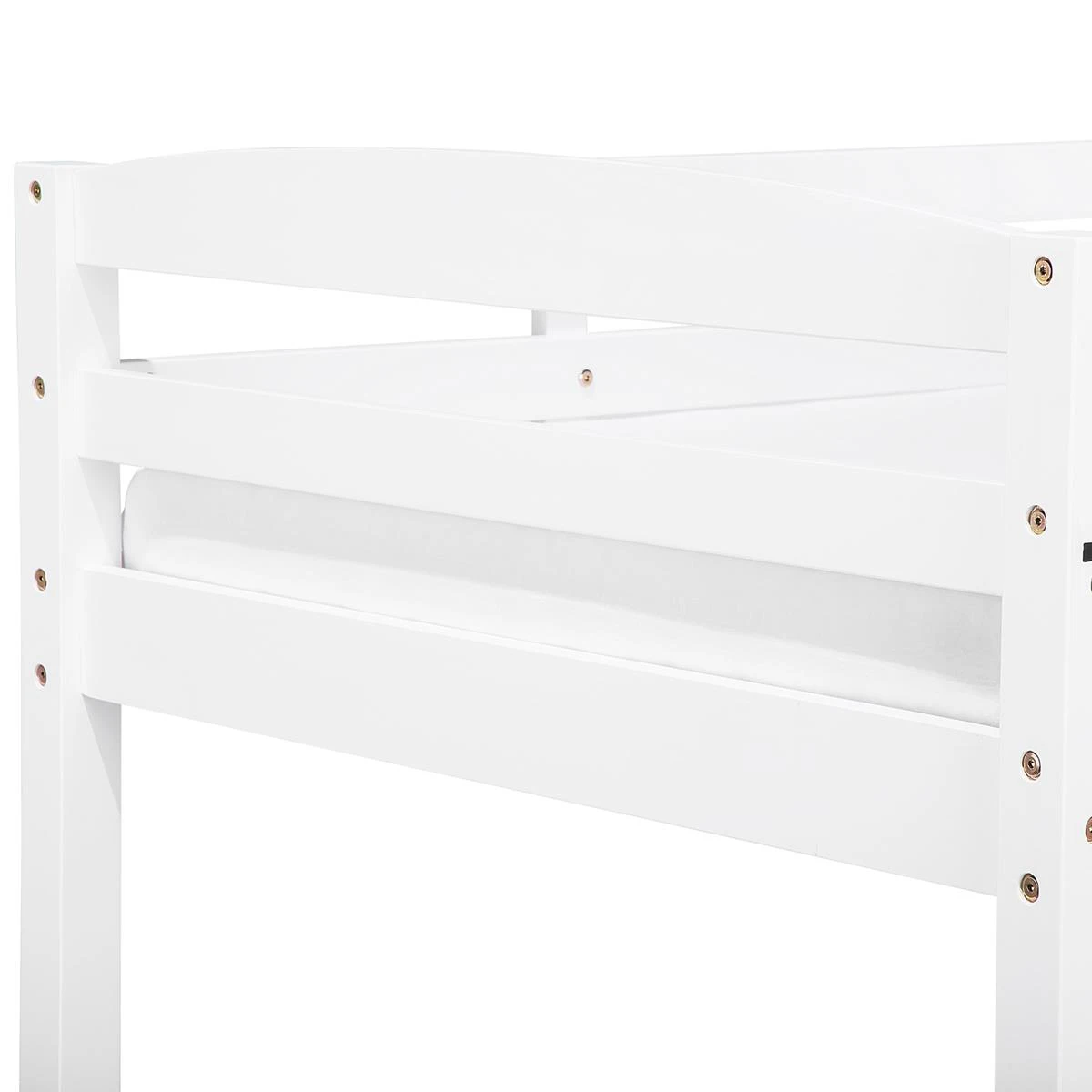 Beliani-REGAT -Stapelbed Met Opbergruimte-Wit-90 X 200 Cm-Dennenhout - Afbeelding 9