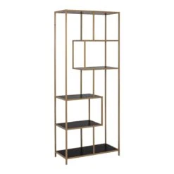 MOOS Jaxon Boekenkast - Black Ash