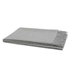 Yumeko Plaid Alpaca Fresh Grey 130x180