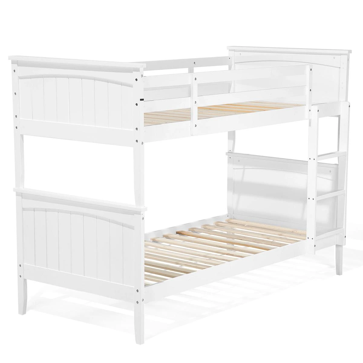 Beliani-ALBON-Stapelbed Met Opbergruimte-Wit-90 X 200 Cm-Dennenhout - Afbeelding 7