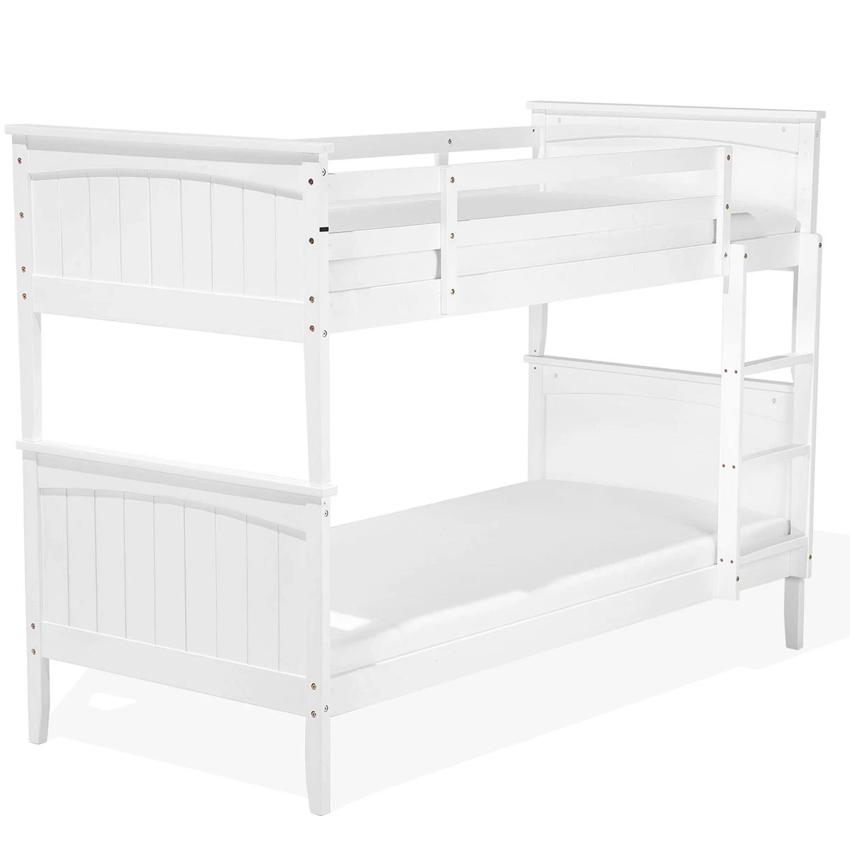 Beliani-ALBON-Stapelbed Met Opbergruimte-Wit-90 X 200 Cm-Dennenhout - Afbeelding 9