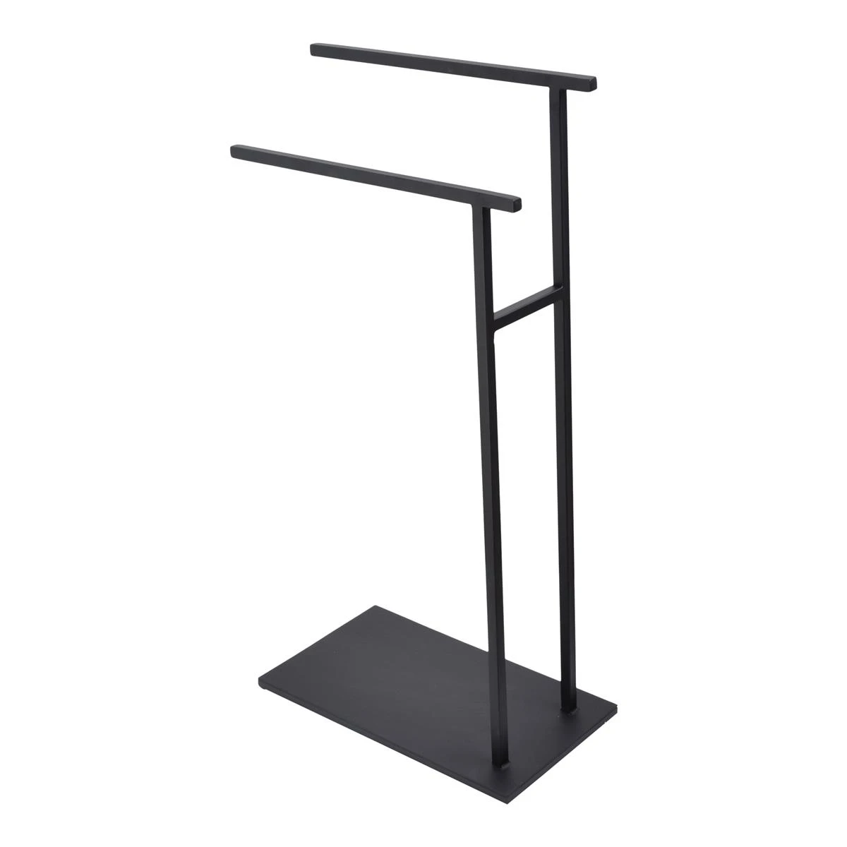 LOFT42 Yin Handdoekenrek – 2 Roedes - Zwart - Metaal