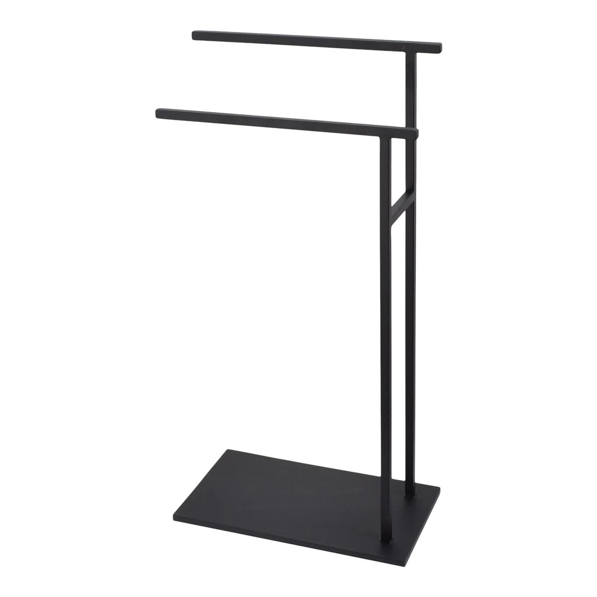 LOFT42 Yin Handdoekenrek – 2 Roedes - Zwart - Metaal - Afbeelding 2